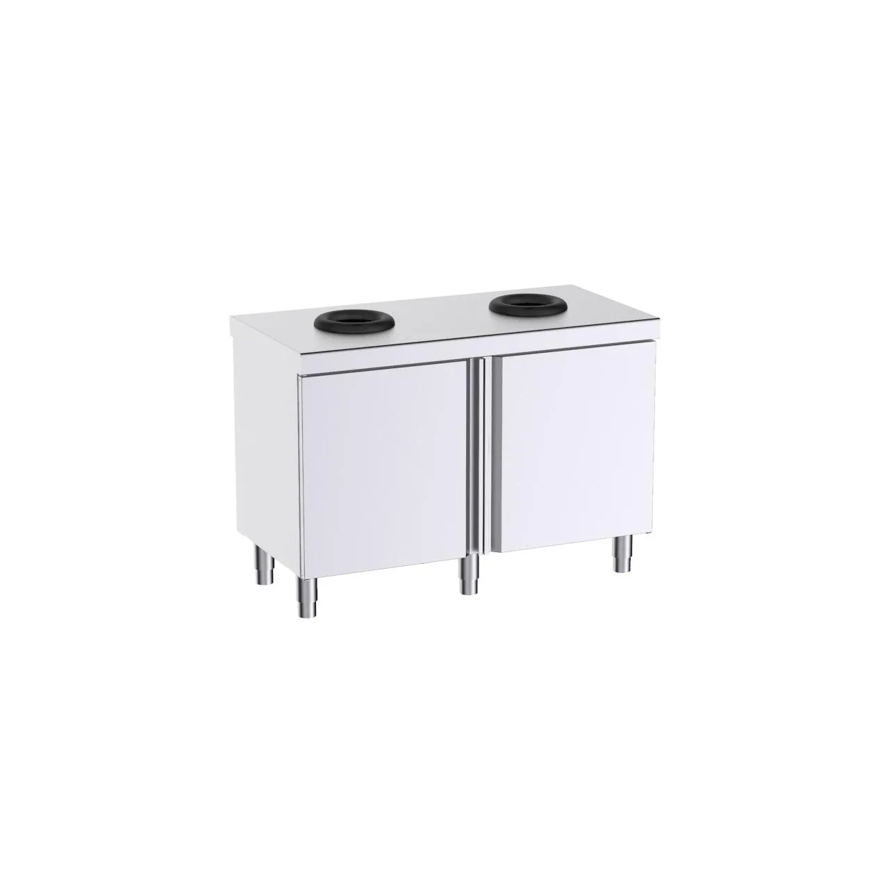 Mobilier central fermé recyclé 1200x600x850