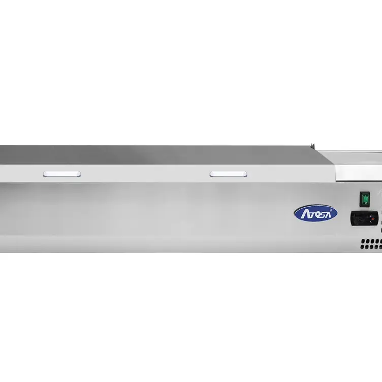 Présentoir à ingrédients VRX 1800/380 - Couvercle inox - 67L - Inox