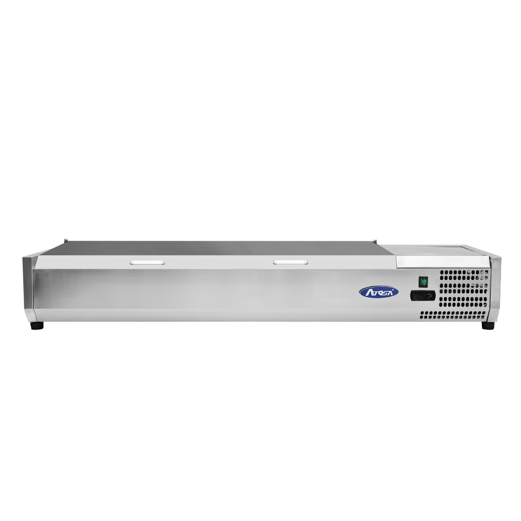Présentoir à ingrédients VRX 2000/380 - Couvercle inox - 76L - Inox