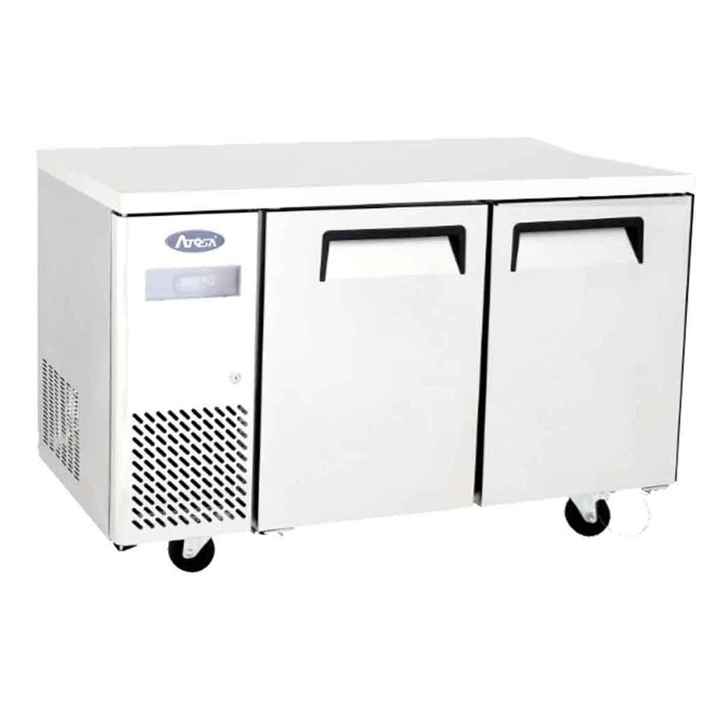 Table réfrigérée compacte négative - 2 portes - 270L