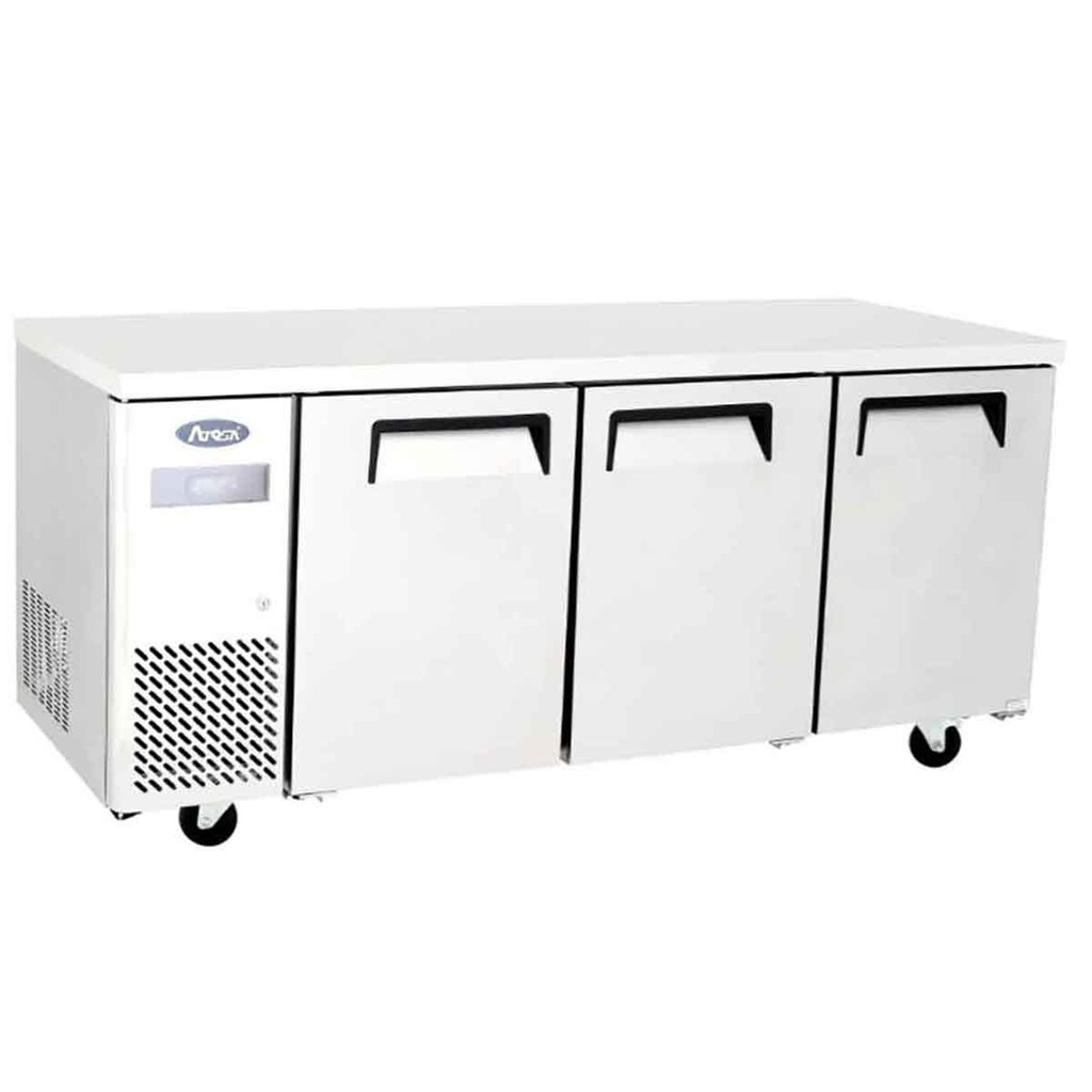 Table réfrigérée compacte négative - 3 portes - 470L