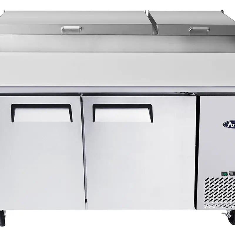 Table à pizzas 2 portes - 9 bacs GN1/3