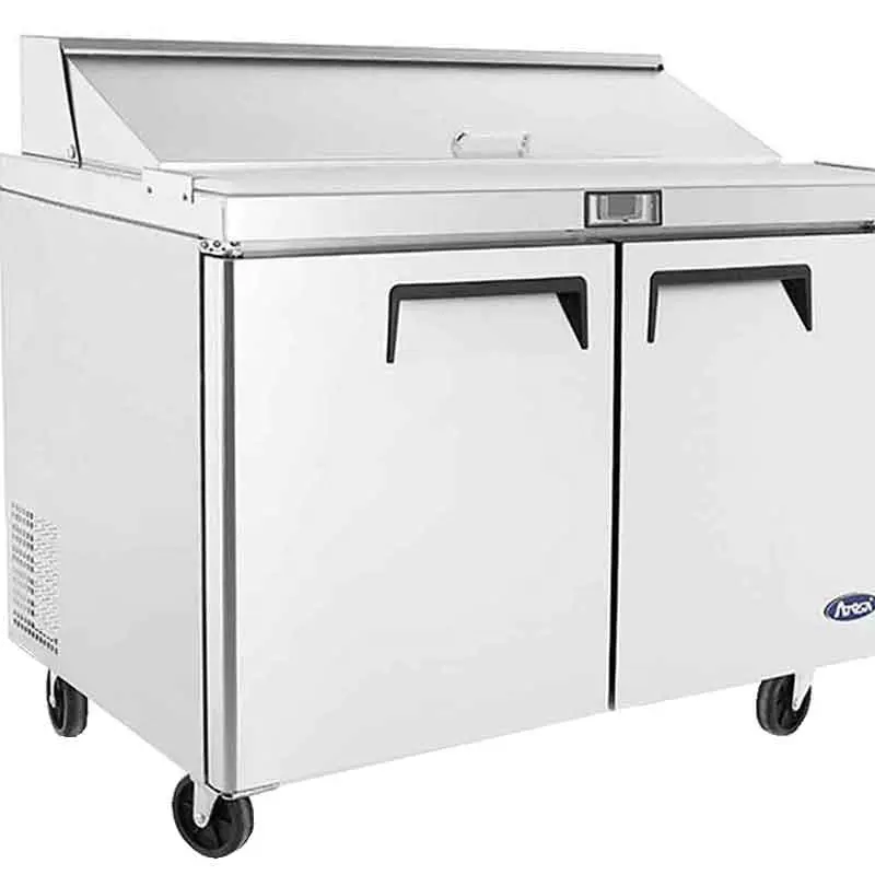 Meuble saladette 2 portes - 16 bacs GN 1/6