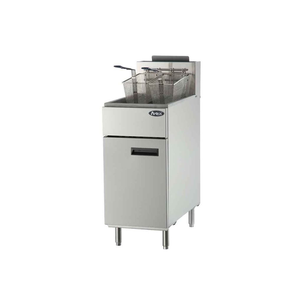 Friteuse gaz butane/propane - Haut rendement - Cuve 21L