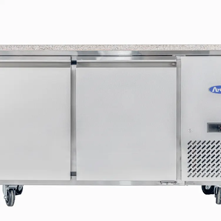 Tour pâtissier réfrigéré 2 portes - 600x400 - Plan de travail marbre