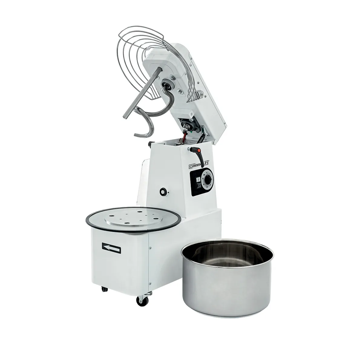 Pétrin à spirale tête relevable et cuve amovible 35Kg