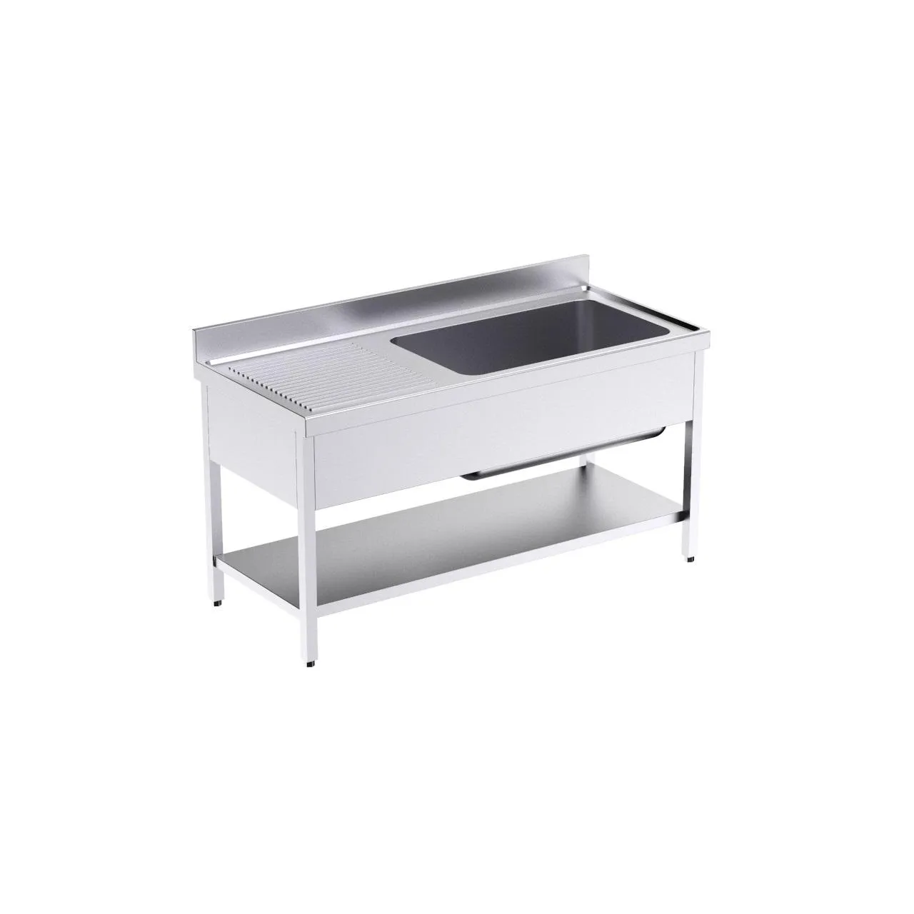Bâti avec plonge GC 1800x700 G et étagère