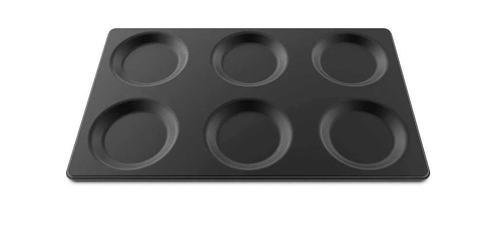 EGGX 6x2 - Plaque alu antiadhérente pour omelettes (16mm)