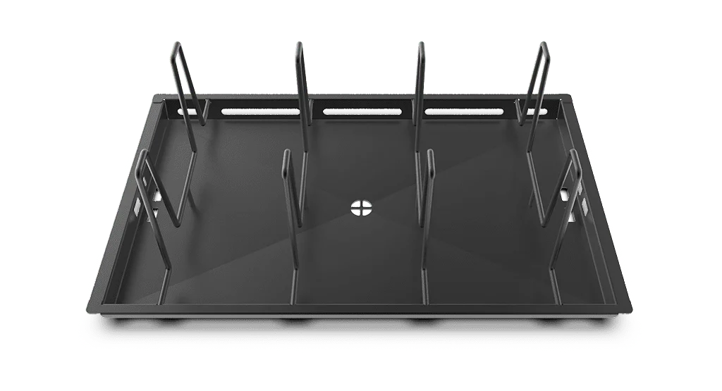 POLLO.BLACK - Plaque inox pour poulets entiers (167mm)