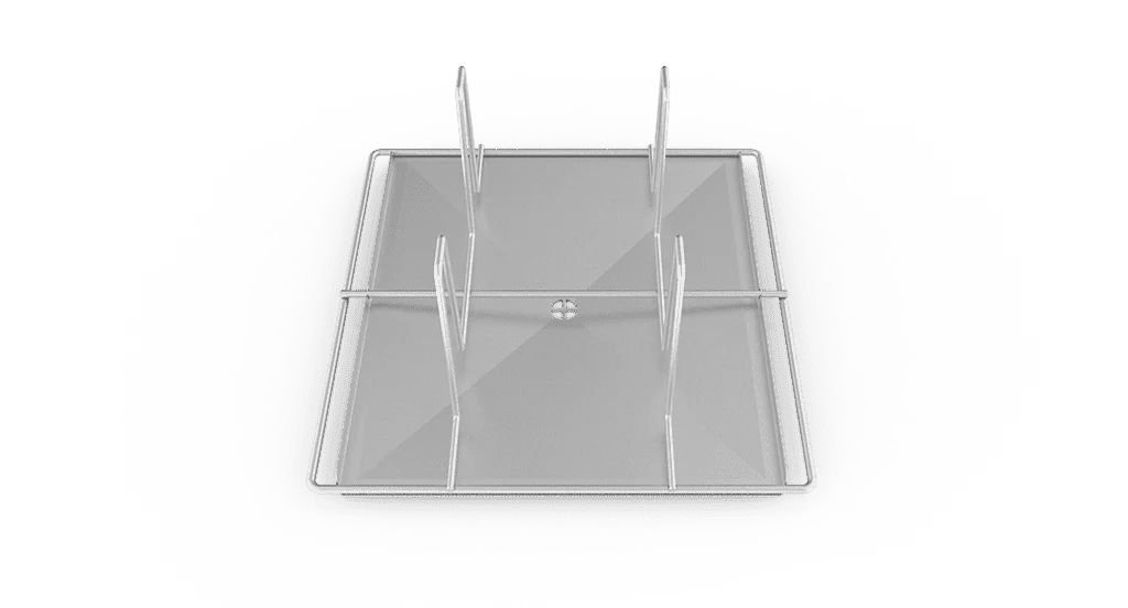 POLLO.BLACK - Plaque inox pour poulets entiers