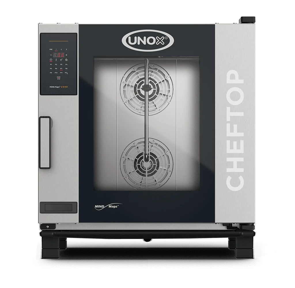 Four mixte CHEFTOP MIND.Maps™ ZERO COUNTERTOP 7 GN 1/1 Électrique - charnière droite