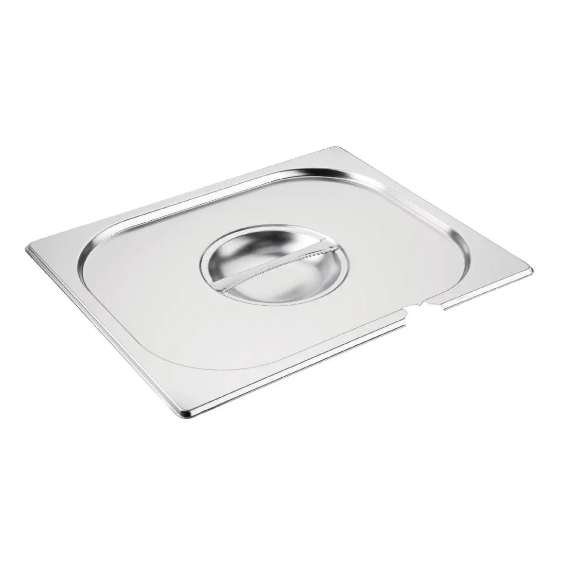 Couvercle inox GN 1/2 avec encoche Vogue