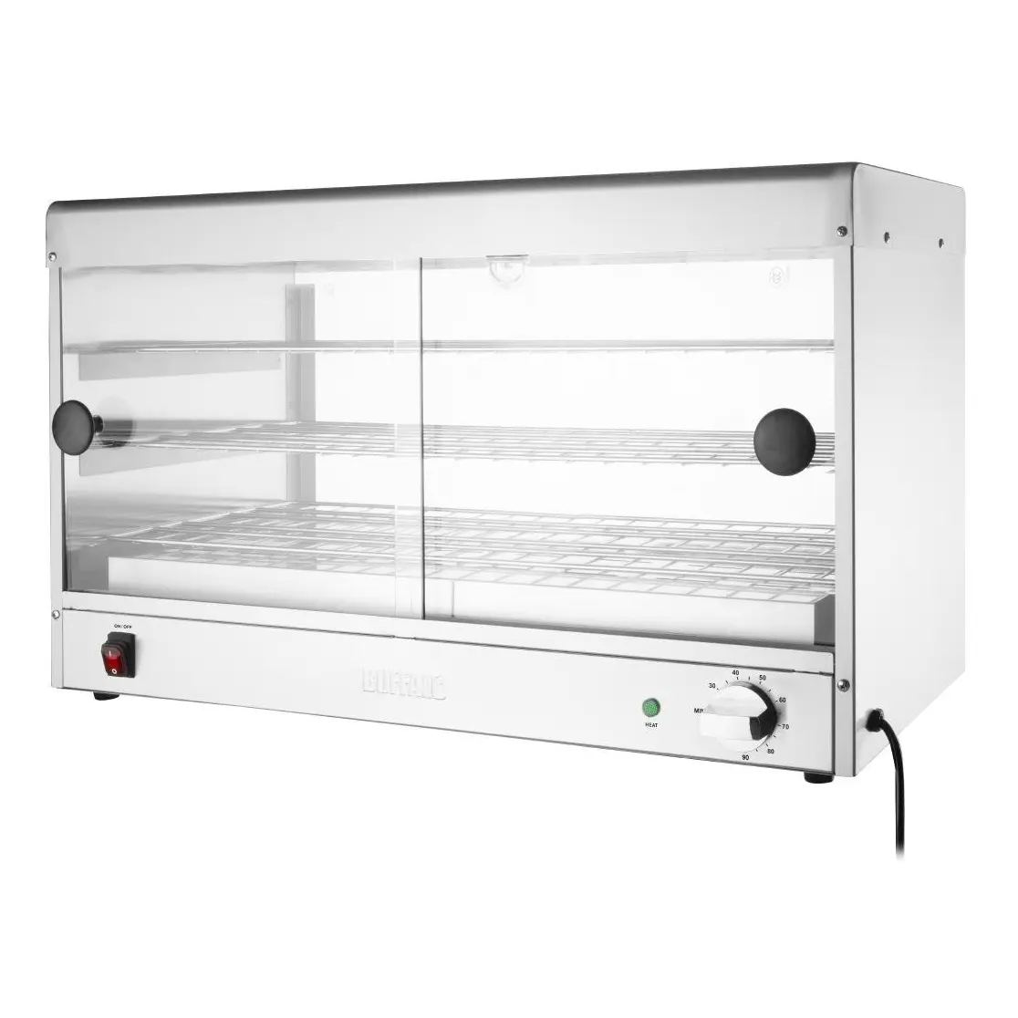 Vitrine chauffante économique Buffalo - Capacité 60 tourtes