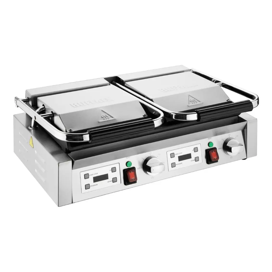 Gril de contact double Buffalo plaques lisse/lisse