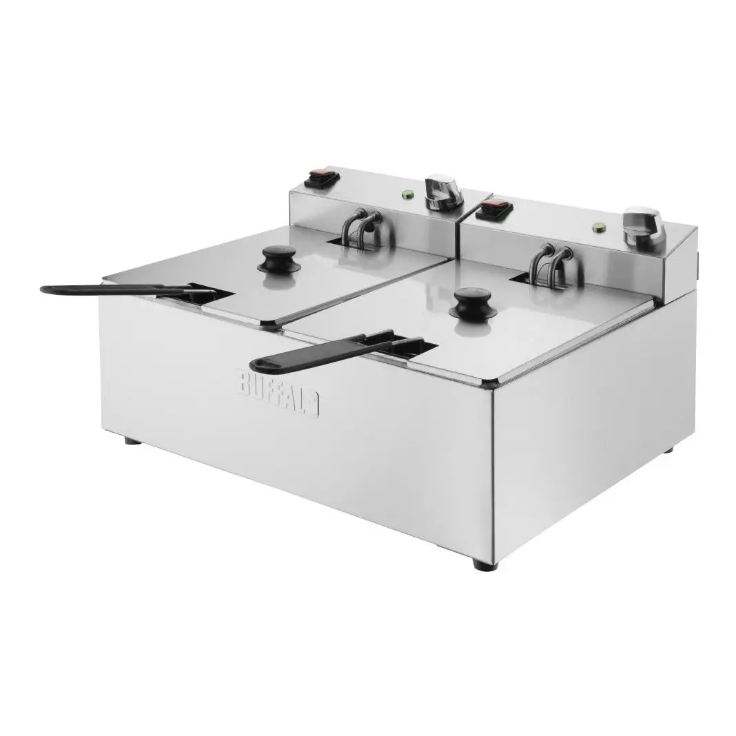 Friteuse double Buffalo - 2x5L 2x2,8kW