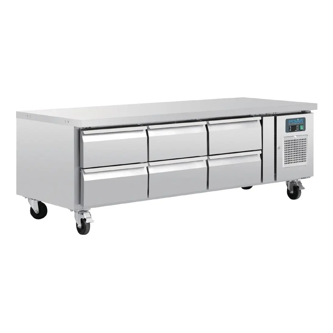 Soubassement réfrigéré positif GN 1/1 Polar Série U 6 tiroirs