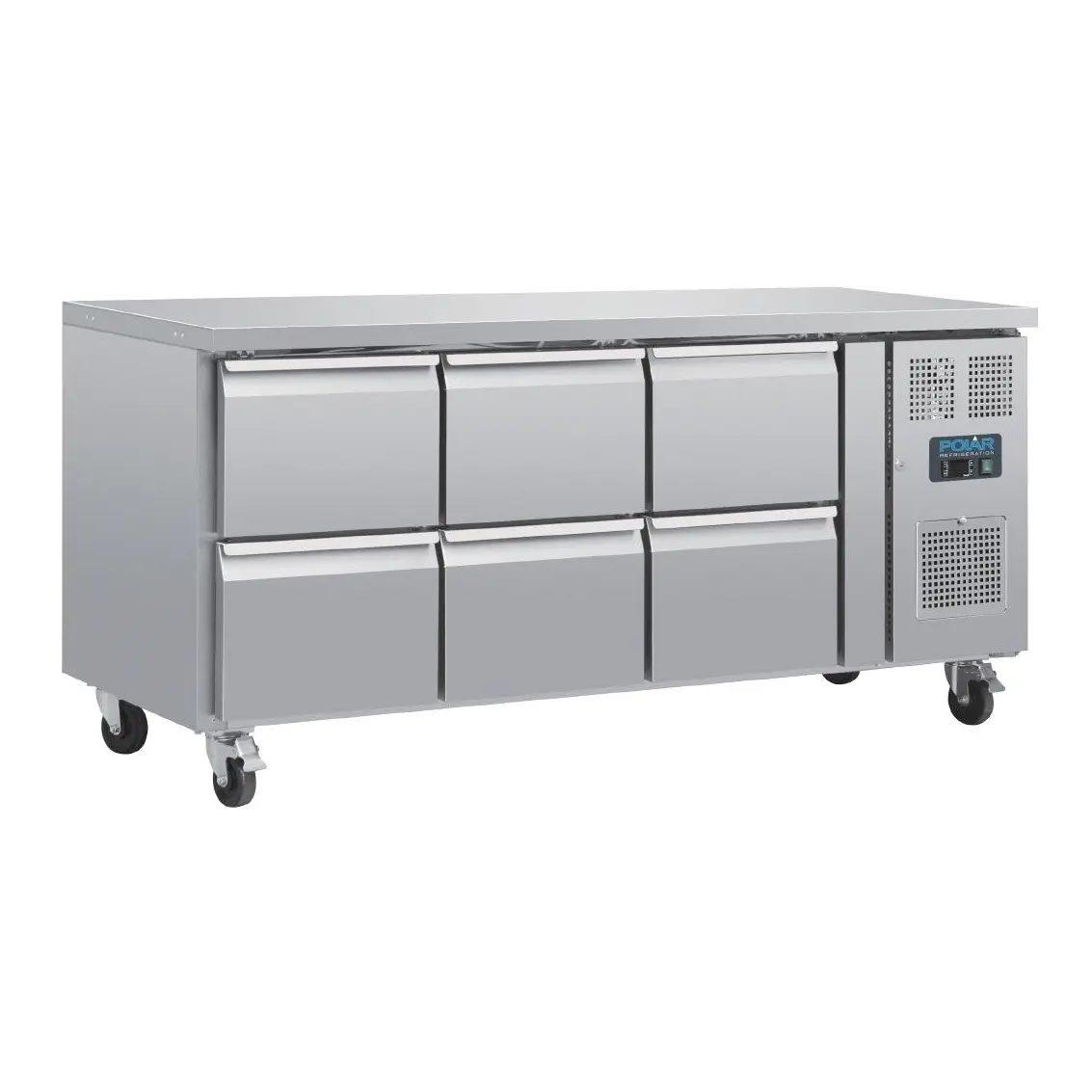 Table réfrigérée GN 1/1 ventilée 6 tiroirs Polar Série U