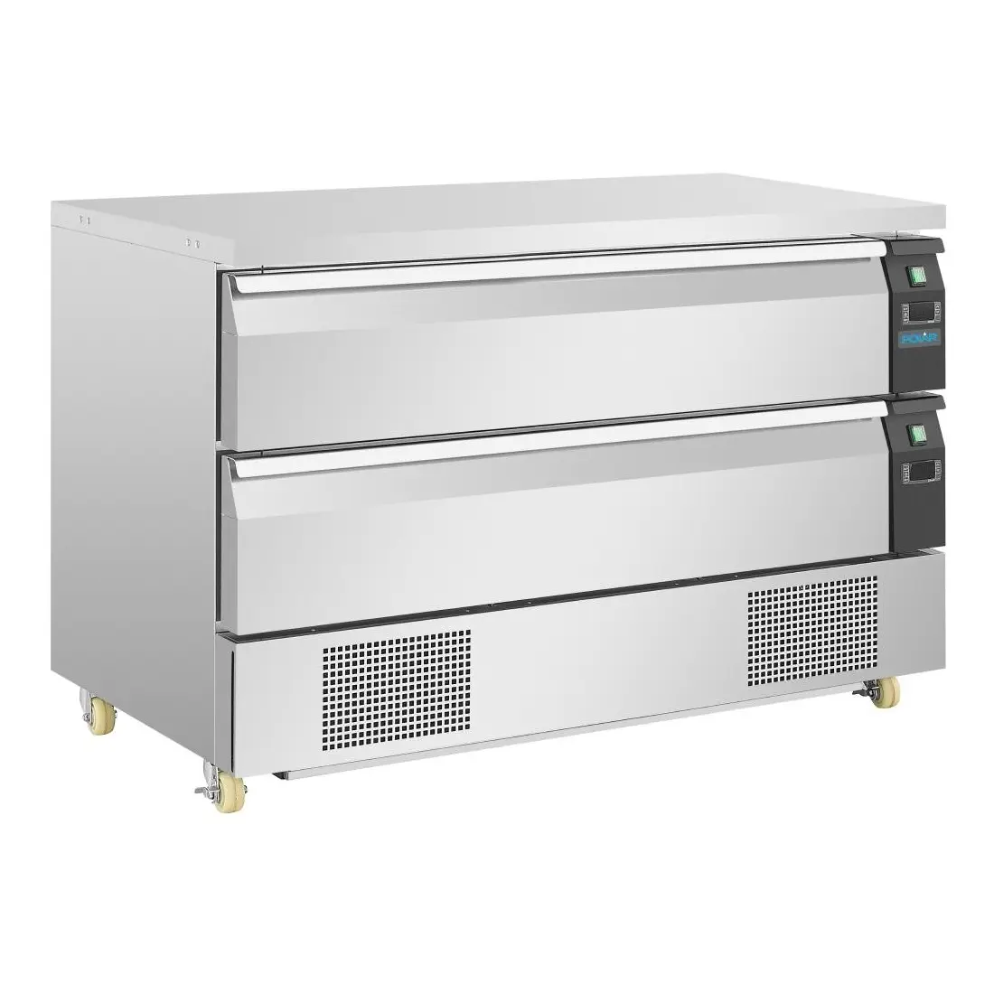 Soubassement double réfrigération 2 tiroirs Polar Série U 6x GN 1/1