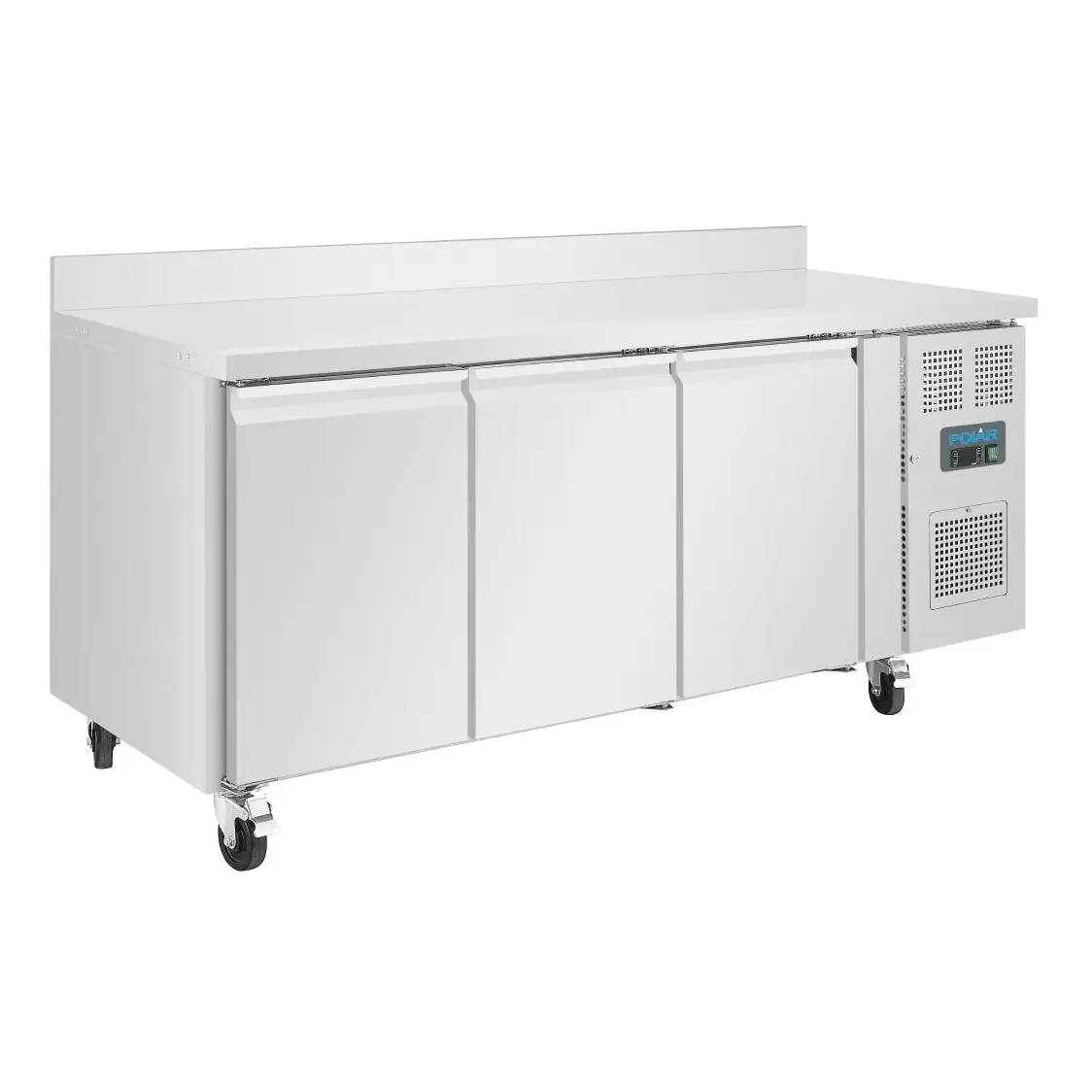 Table réfrigérée négative 3 portes avec dosseret 417L Polar Série U