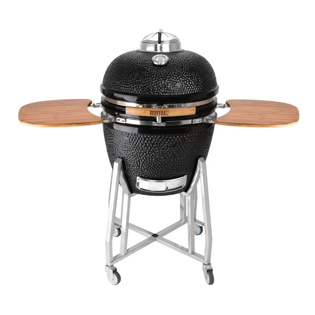 Barbecue kamado sur chariot avec tablettes Buffalo