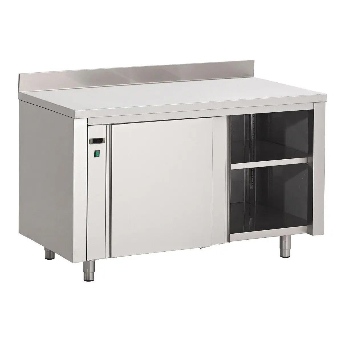 Armoire chauffante inox avec dosseret Gastro M 850x1400x700 mm