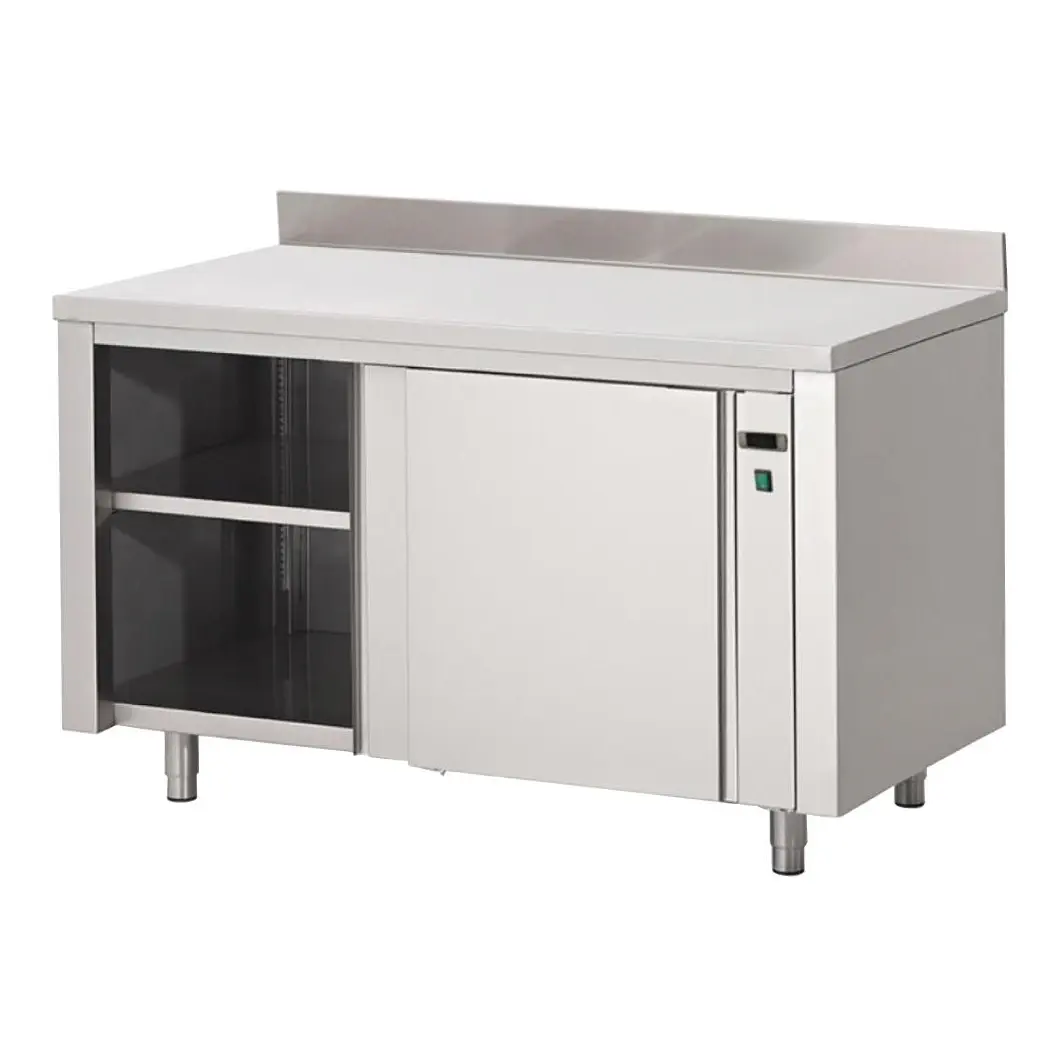 Armoire chauffante inox avec dosseret Gastro M 850x2000x700mm