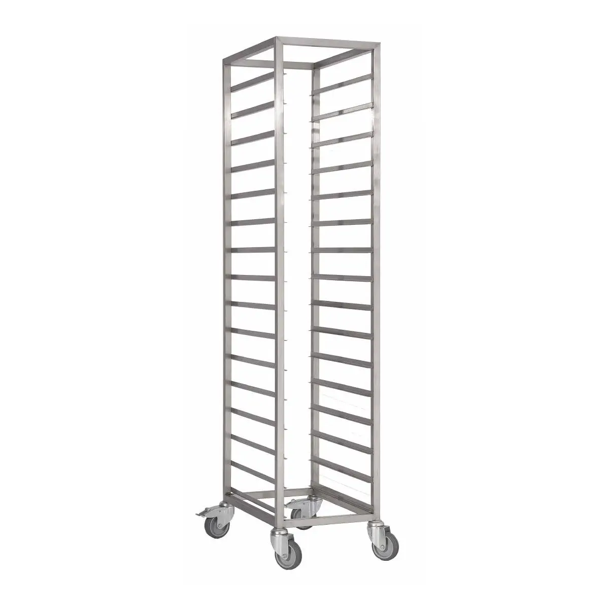 Chariot à glissières inox Gastro M GN 2/1 18 niveaux
