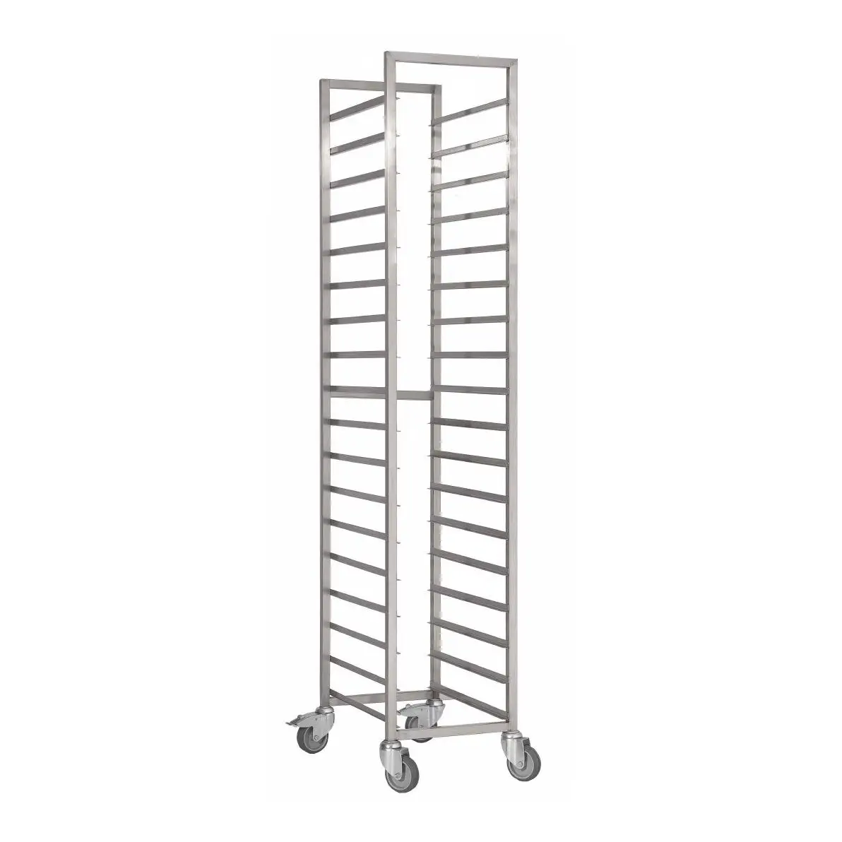Chariot à glissières inox Gastro M 600x400mm 18 niveaux