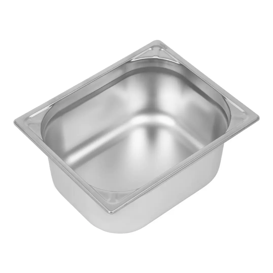 Bac inox 18/10 GN 1/2 professionnel Vogue 150mm