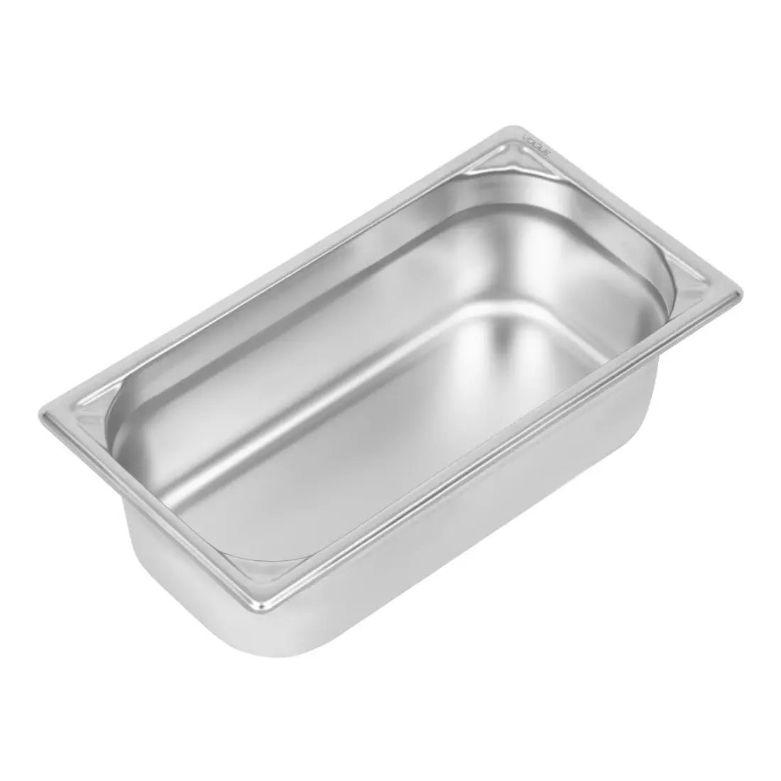 Bac inox 18/10 GN 1/3 professionnel Vogue 100mm