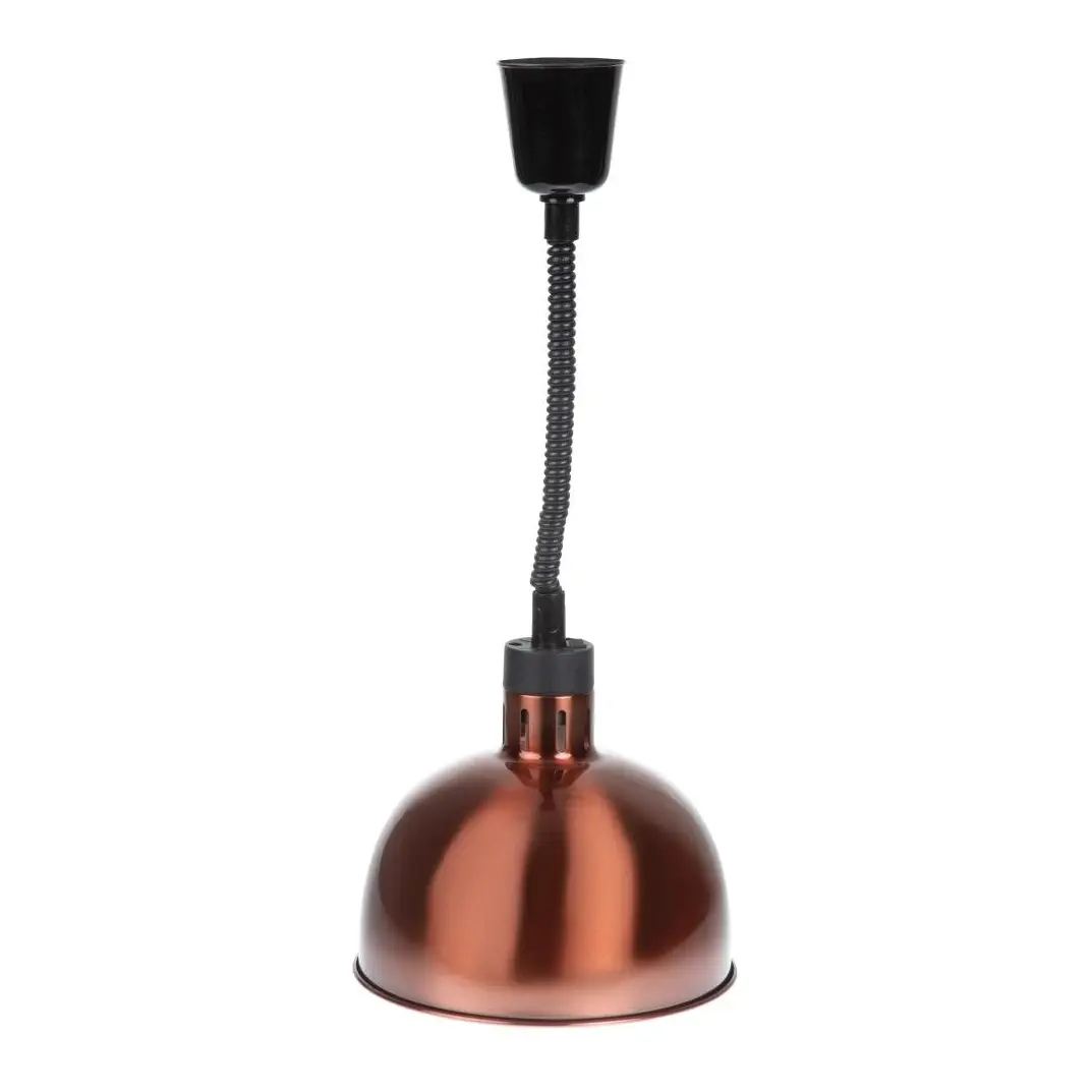 Lampe chauffante dôme rétractable Buffalo finition cuivre