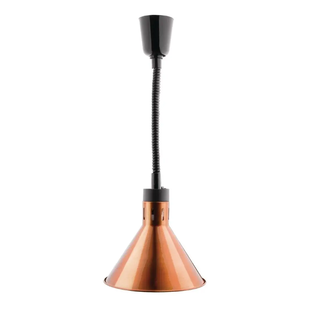 Lampe chauffante conique rétractable Buffalo finition cuivre