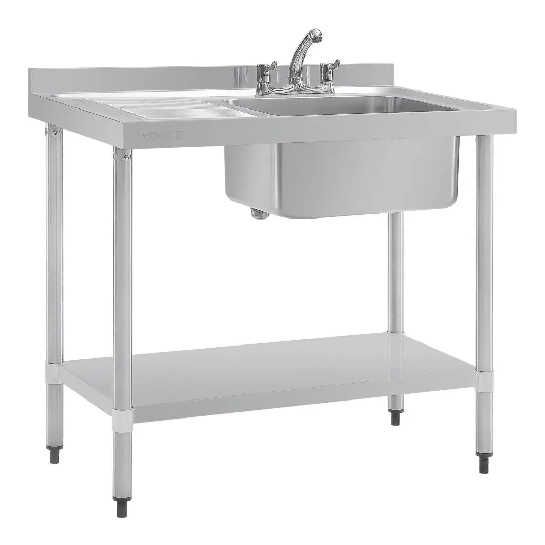 Plonge un bac égouttoir à gauche Vogue 1000mm