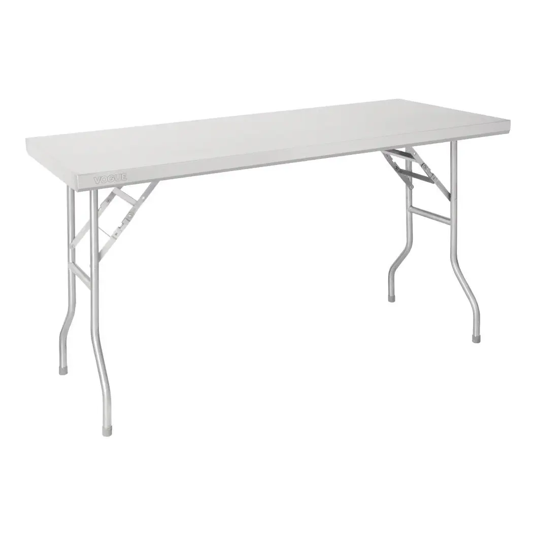 Table de travail pliante inox Vogue 1220x610x780mm