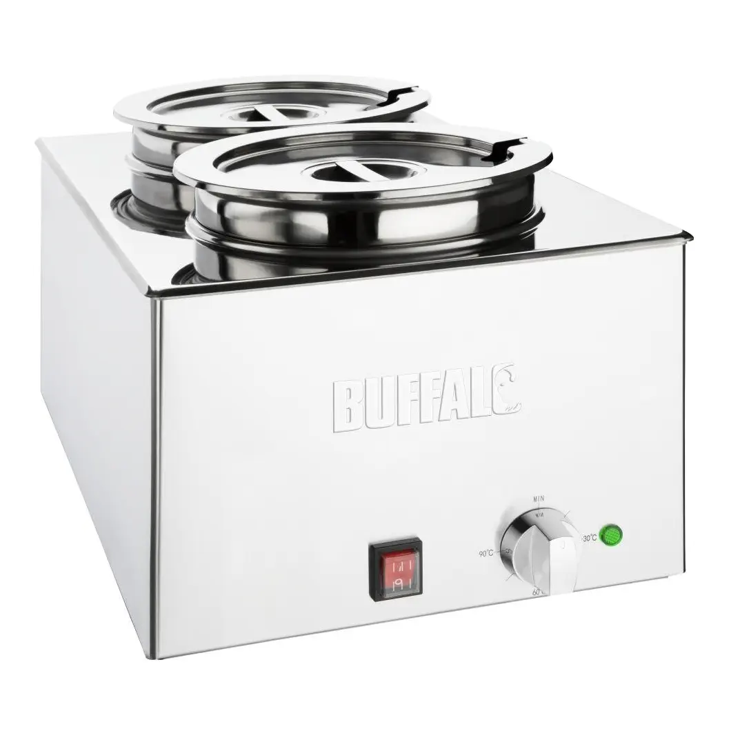 Bain-marie avec pots ronds Buffalo