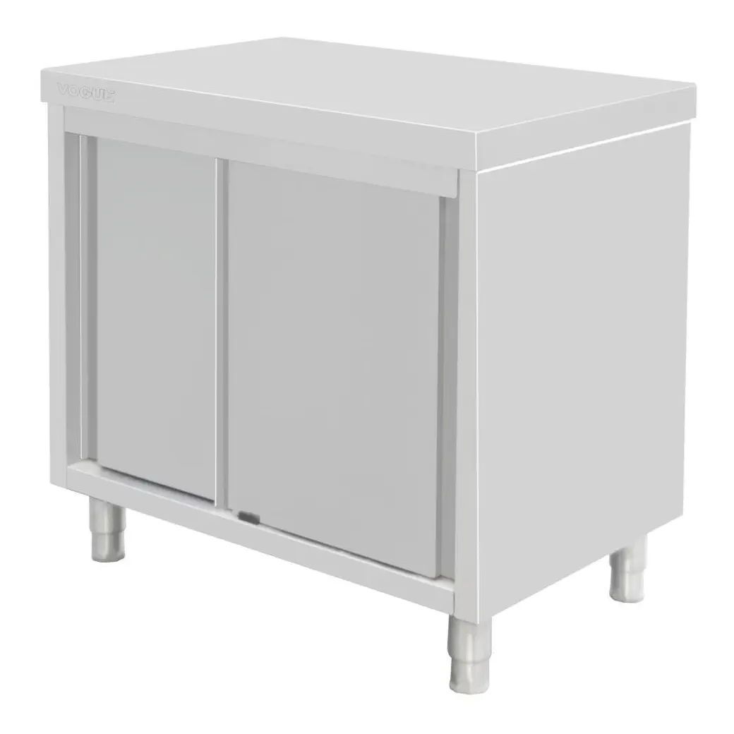 Armoire sur pieds en acier inoxydable Vogue 900x900x600mm