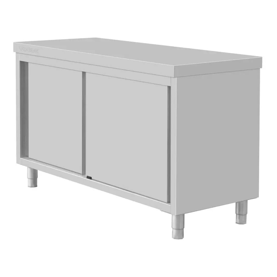 Armoire sur pieds en acier inoxydable Vogue 900x1500x600mm