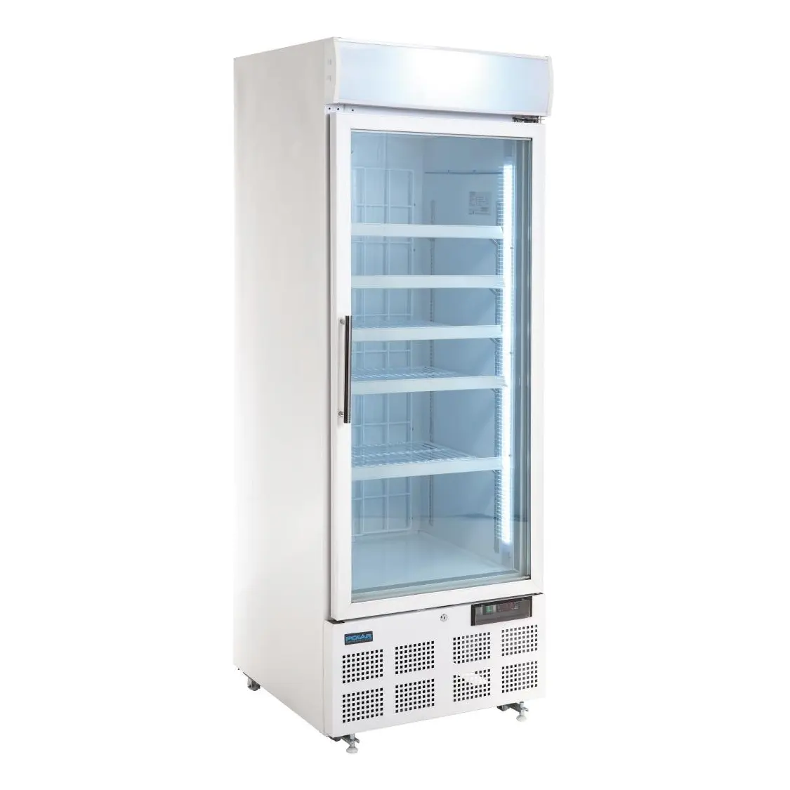 Vitrine réfrigérée négative une porte avec bandeau lumineux Polar Série G 412L