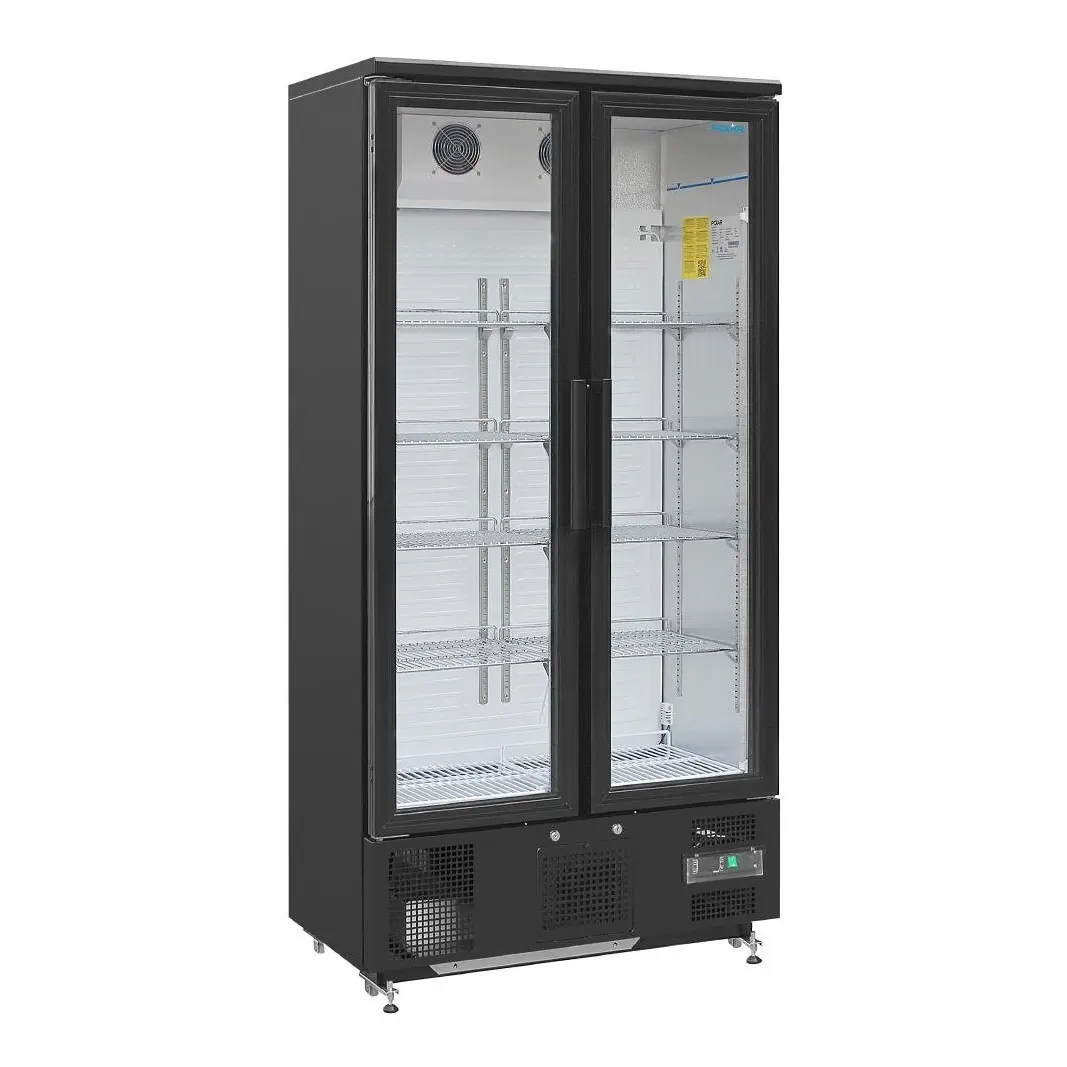 Arrière-bar vertical double porte battante Polar Série G 490L