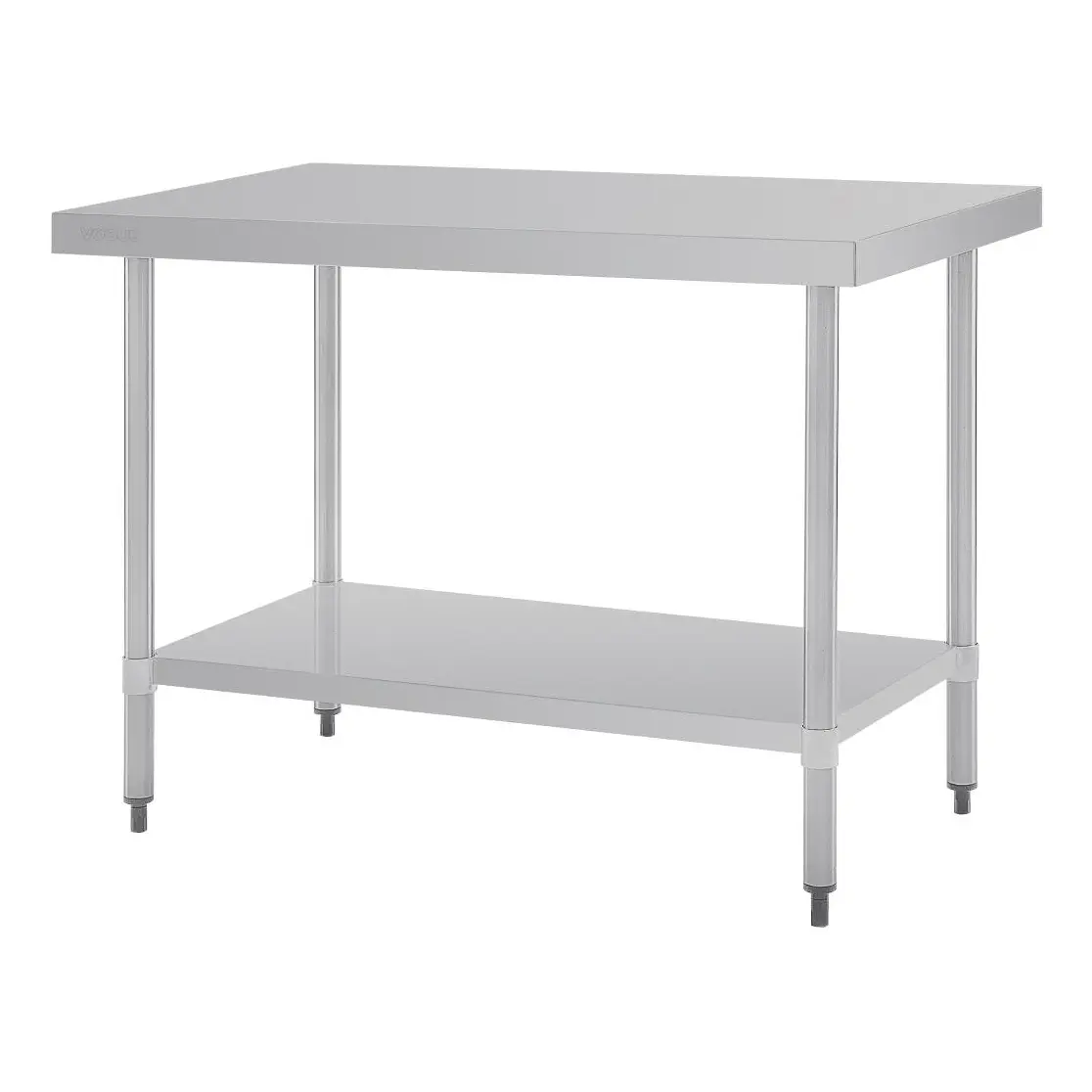 Table en acier inoxydable sans rebord Vogue 1200 x 700mm