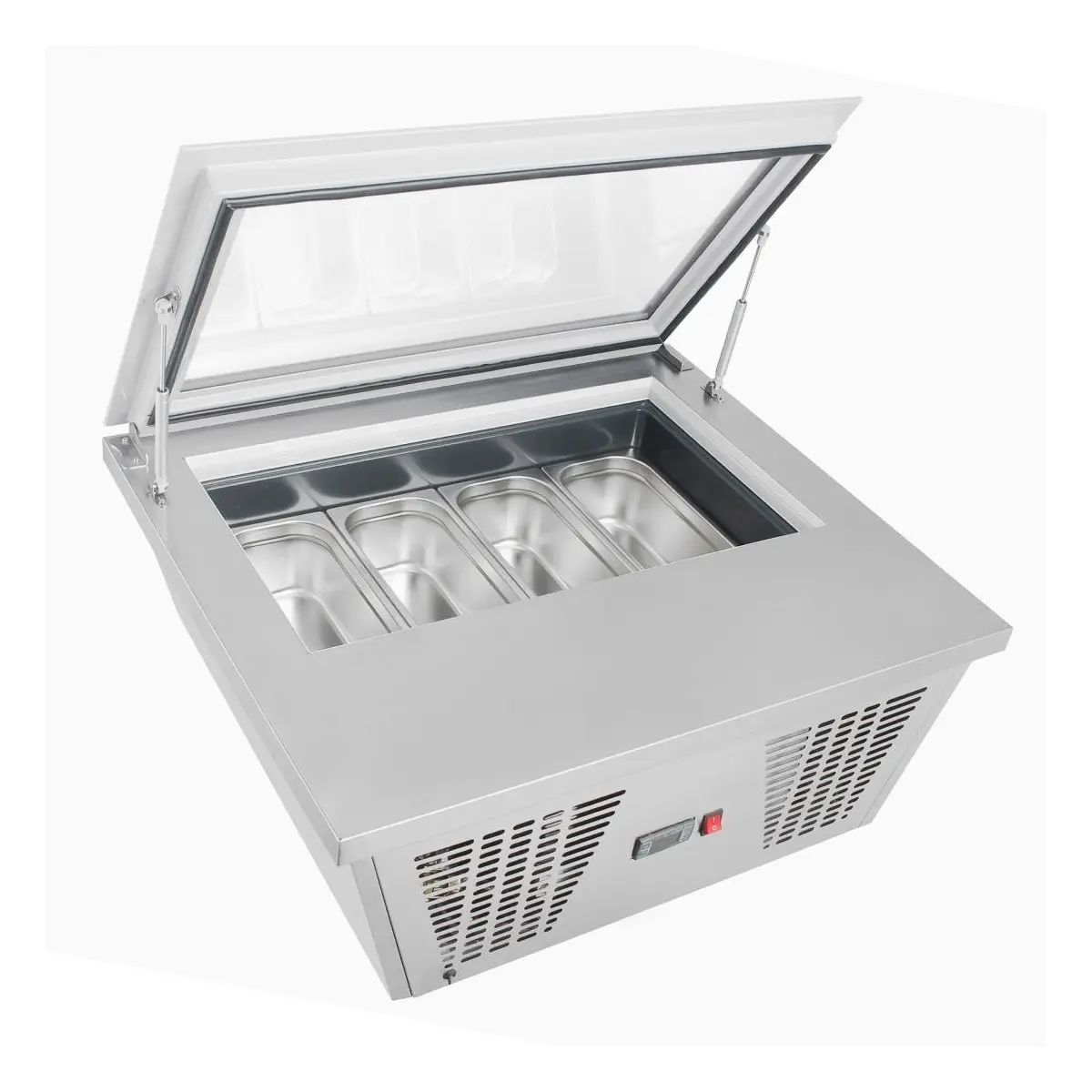 Congélateur à glace de comptoir Polar Série G 4 bacs Napoli