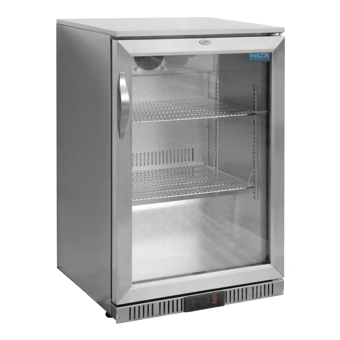 Arrière-bar une porte battante Polar Série G inox 138L