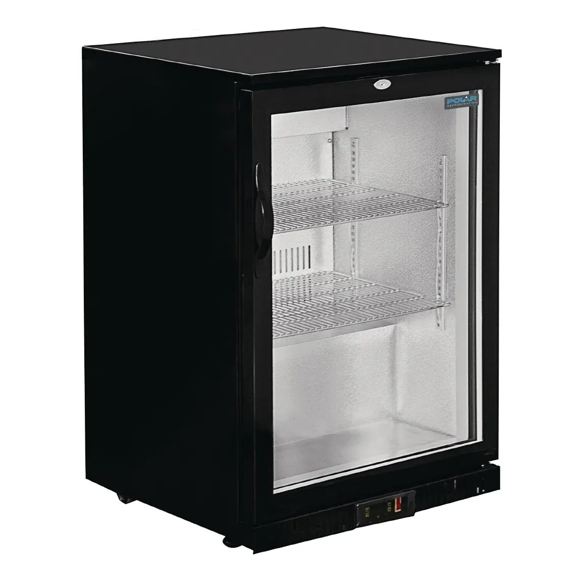 Arrière-bar une porte battante Polar Série G noir 128L