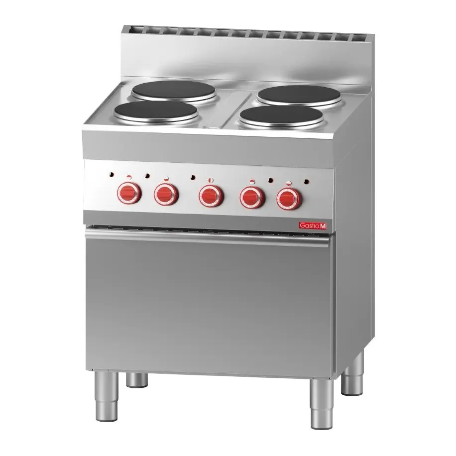 Fourneau électrique 4 plaques Gastro M 650 sur four électrique à convection