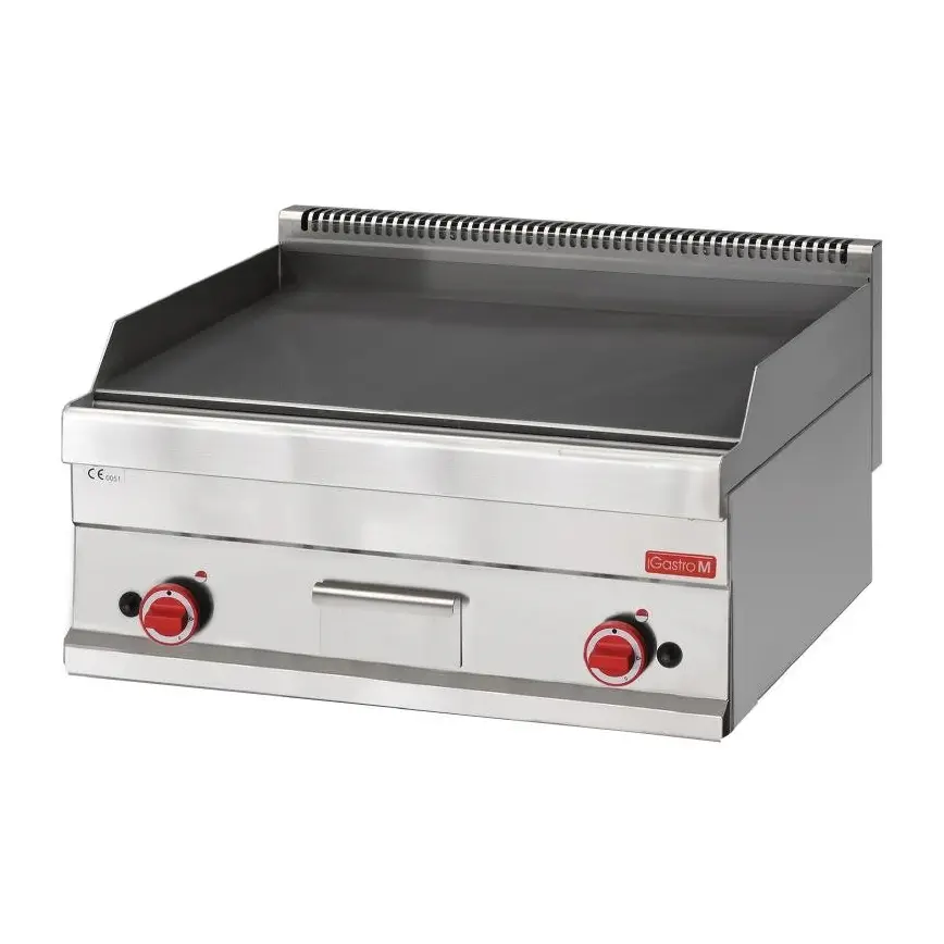 Plancha gaz plaque lisse 65/70FTG Gastro M 650
