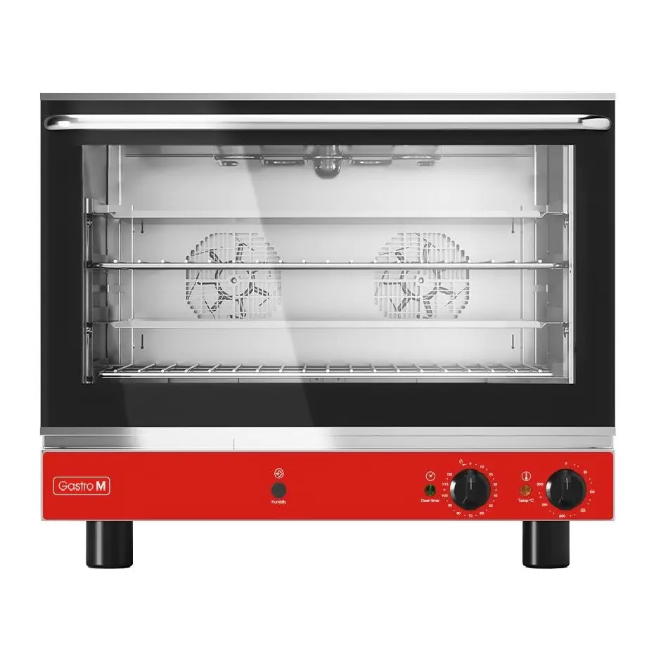 Four pâtissier à convection 4 niveaux avec humidificateur Gastro M porte abattante 400V