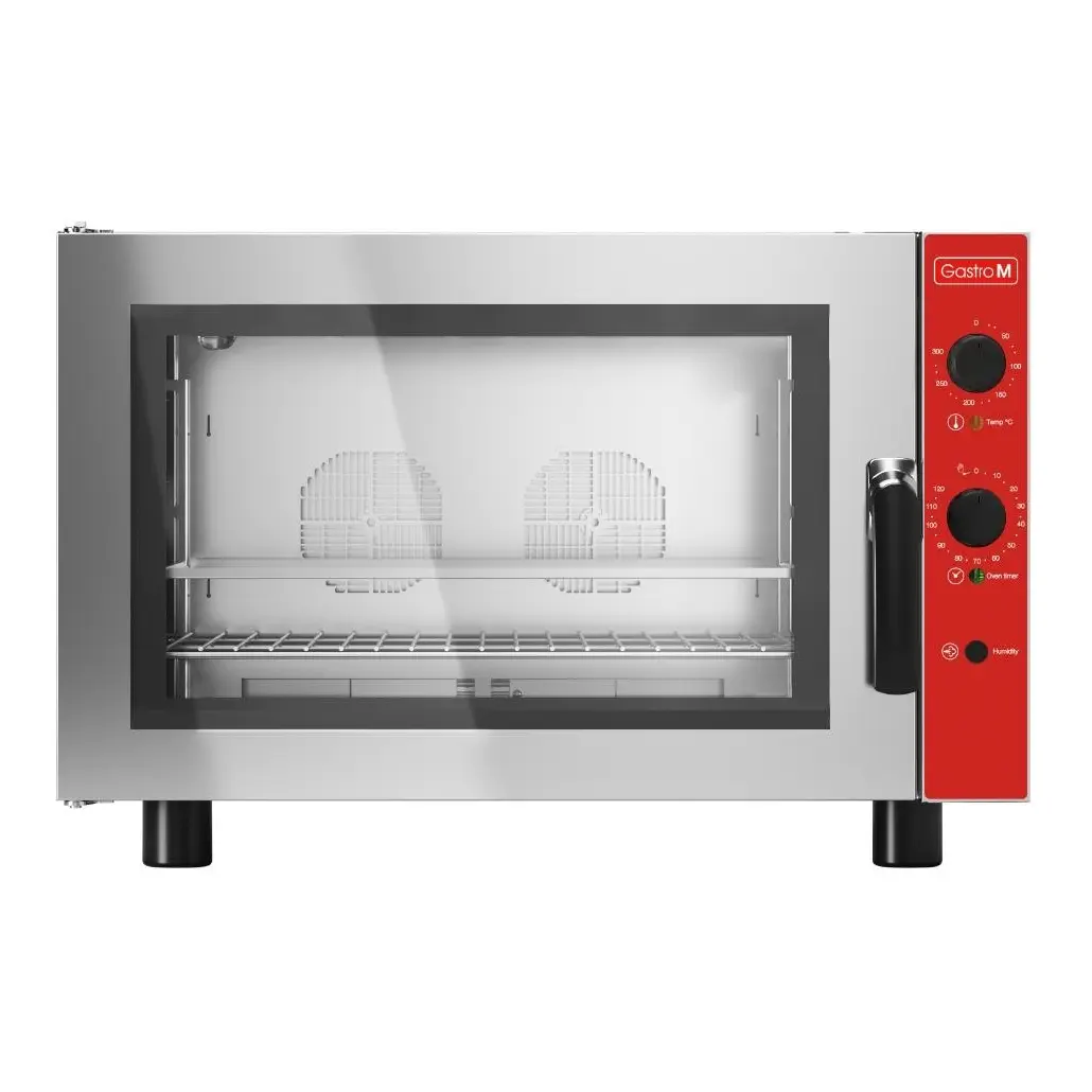 Four électrique à convection 4 niveaux avec humidificateur Gastro M porte latérale 400V