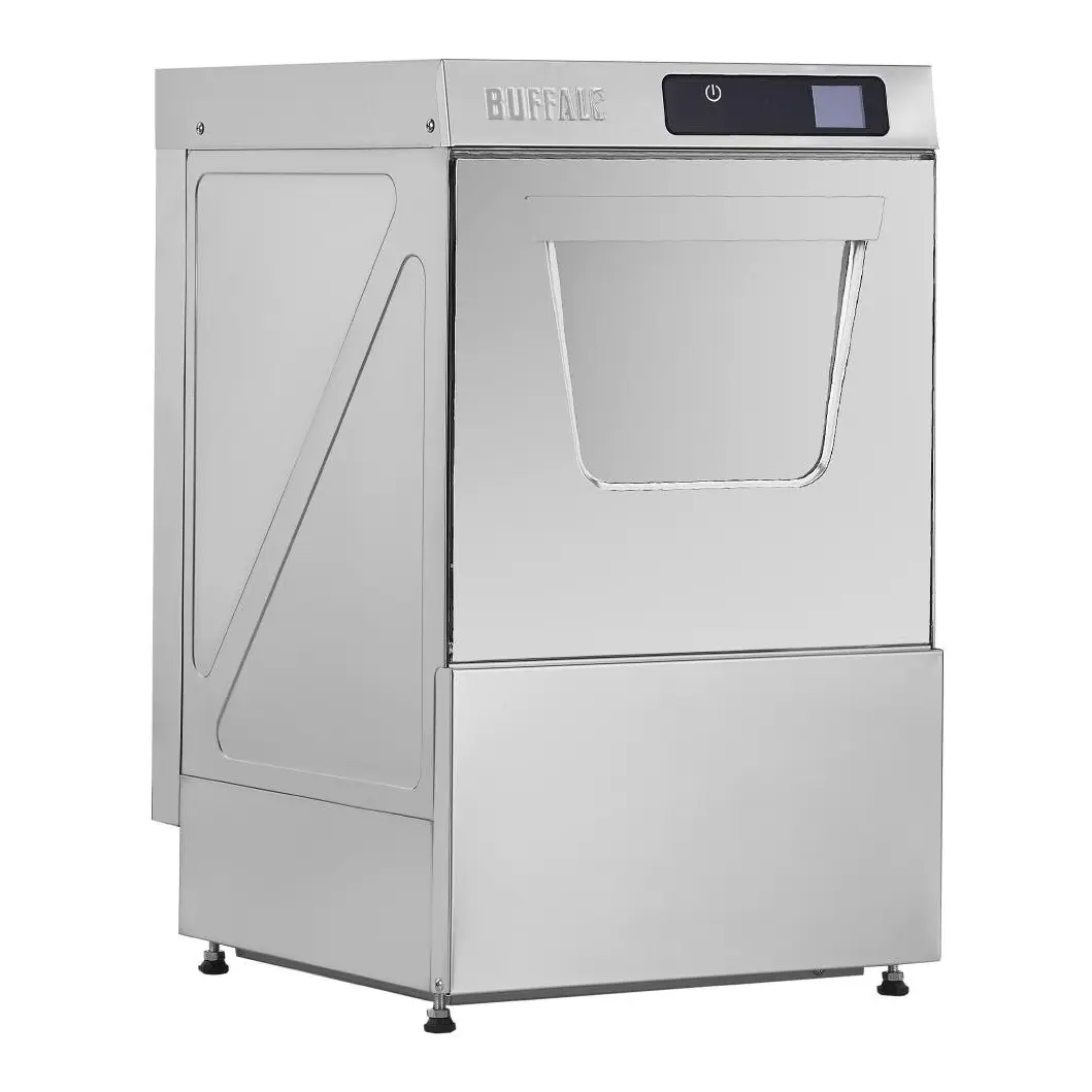 Lave-verres digital Buffalo avec pompe de vidange casier 400mm