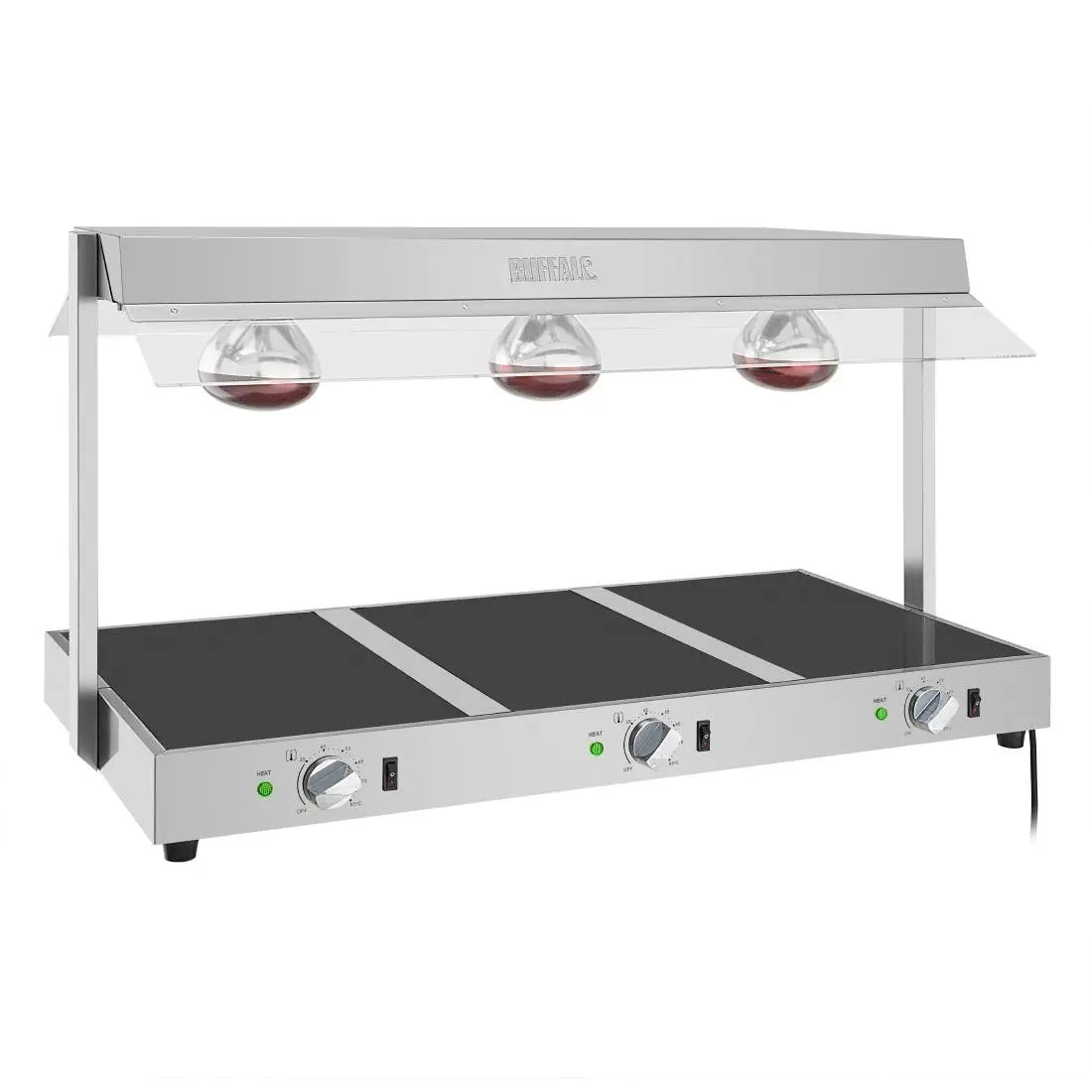 Portique chauffe-plat Buffalo 3x GN 1/1