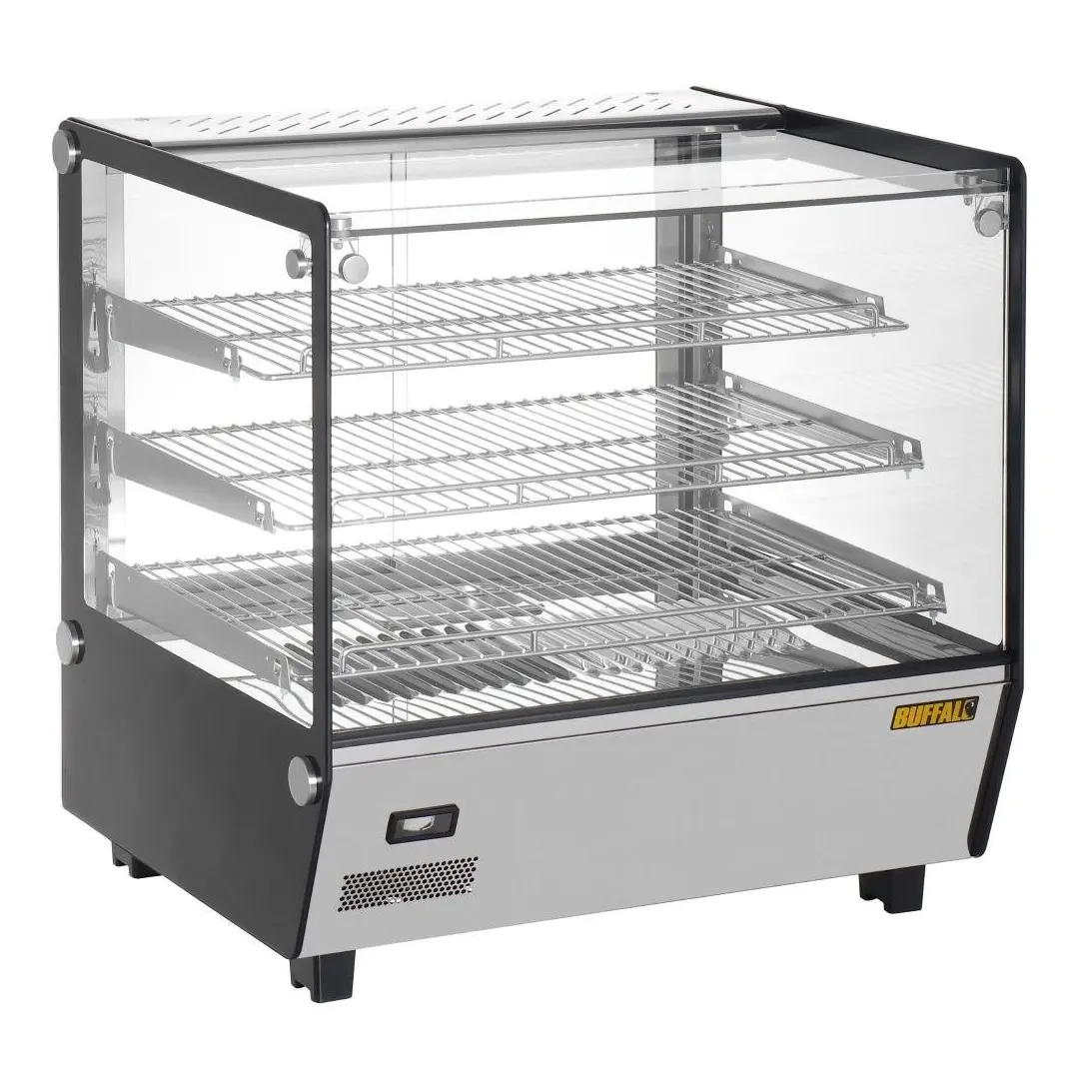 Vitrine chauffante de comptoir carrée Buffalo 120L